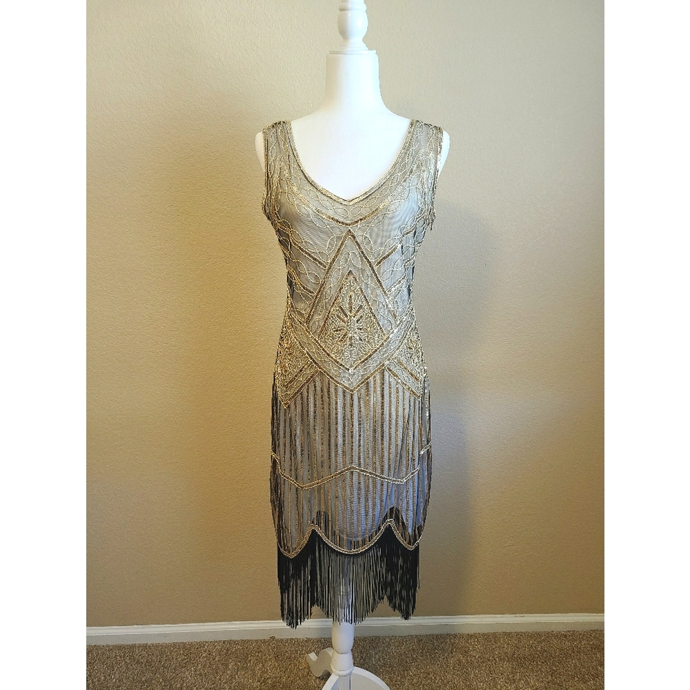 Gatsby 1920s flapper sequin dress